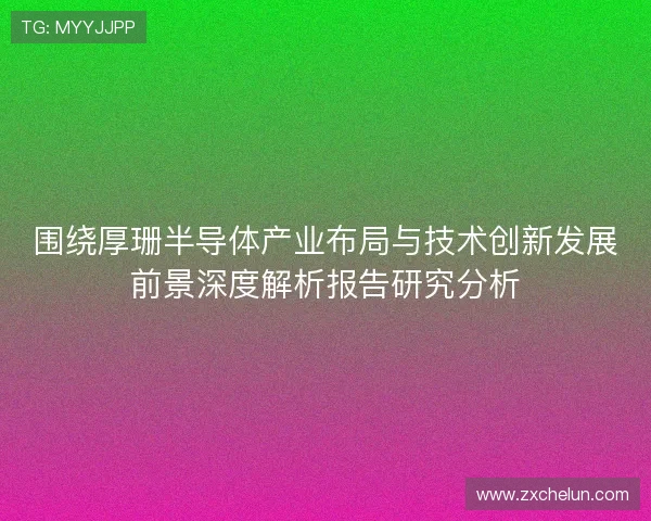 围绕厚珊半导体产业布局与技术创新发展前景深度解析报告研究分析